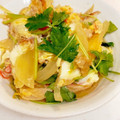 向日葵が咲く時's cooksnap of when they made ちくわの卵とじ丼♪三つ葉の香りも美味♪.