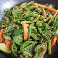 Hitomiクック's cooksnap of when they made ゴーヤとピーマンのきんぴら.