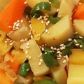 ふかちゃき's cooksnap of when they made さつまいもとピーマンのきんぴら.