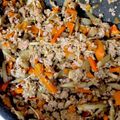 mmrmzk's cooksnap of when they made 栄養満点！豚肉入りきんぴらごぼう丼.