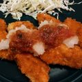 ぺったらこ☆'s cooksnap of when they made 鶏むね肉で・梅おろしチキンカツ.