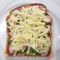 tamago大好き's cooksnap of when they made ピーマンたっぷり⭐️ピザトースト.