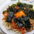 マダムカフェ♡'s cooksnap of when they made キムチ納豆まぜうどん.