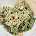 マツゾウ's cooksnap of when they made いんげんのマヨ胡麻和え.