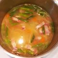 マツゾウ's cooksnap of when they made ベーコンとじゃがいもの洋風味噌汁.