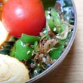 ﾋﾟﾛﾐ♡'s cooksnap of when they made ピーマンとじゃこの醤油炒め.