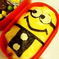 なぁ's cooksnap of when they made ミニオンキャラ弁.