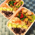 yesmama's cooksnap of when they made お弁当・・147ゆかりとあかりの姉妹弁当.