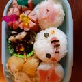 mnnth's cooksnap of when they made 簡単キャラ弁＊ひとくちおにぎりゾウさん♪.