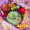 さまるん's cooksnap of when they made フランケン＆ドクロ★ハロウィンキャラ弁.