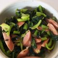 クック7NA4SM☆'s cooksnap of when they made 大根葉とウィンナー炒め お弁当に.