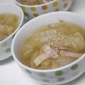 なななな♡MaMa's cooksnap of when they made 【 白菜とベーコンの簡単スープ♪ 】.