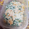 yataさん's cooksnap of when they made 柿とほうれん草の白和え.