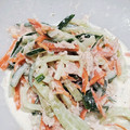 リンとリオのママ's cooksnap of when they made 簡単サラダ。きゅうりと人参のツナマヨ和え.