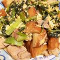 ＊KKK＊'s cooksnap of when they made 小松菜と厚揚・豚肉の炒めもの.