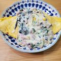 りったんちゃんです's cooksnap of when they made きのことベーコンのクリームオムライス.