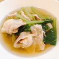 田舎暮らしのなす's cooksnap of when they made 小松菜と豚肉のおひたし.