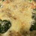 黒めんぼう's cooksnap of when they made 秋鮭とジャガ芋とブロッコリー豆乳グラタン.