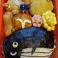 べちぽん's cooksnap of when they made ＊キャラ弁＊　簡単★海の王様くじらさん.