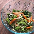 栗丸うさぎ's cooksnap of when they made 【保育園給食】もやしと菜花のナムル.