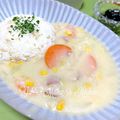 YUH♡ママ's cooksnap of when they made ベーコンと白菜のホワイトシチュー.