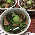 フジぽん's cooksnap of when they made 小松菜のもずくあえ☆桜えび入り♪.