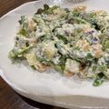 HIPPOʕ•ᴥ•ʔ's cooksnap of when they made ルッコラ香る 柿とさつまいもの白和え.