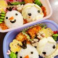 クックPG94VR☆'s cooksnap of when they made アナ雪　エルサとオラフ　キャラ弁　デコ弁.