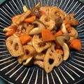 センセン's cooksnap of when they made 蓮根・しめじ・人参の甘辛黒酢炒め★副菜.