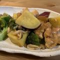 tomochi_to's cooksnap of when they made さつま芋と鶏肉の甘酢炒め.
