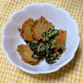 わたさな2016's cooksnap of when they made 野菜天と小松菜のゴマ和え♪.
