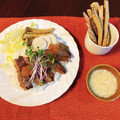 はなびより0814's cooksnap of when they made 【絶品簡単】玉葱と林檎のステーキソース♪.