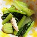 ほりもも's cooksnap of when they made 小松菜とサラダチキンの中華炒め＊.