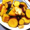 ドラエミ's cooksnap of when they made サツマイモとカボチャのごろごろ煮.