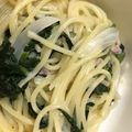 龍巻りん's cooksnap of when they made ほうれん草ベーコンのクリームチーズパスタ.