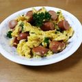 クックI7I5L1☆'s cooksnap of when they made 簡単！美味！卵パセリウインナー炒め.