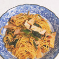 クックEGIVJ7☆'s cooksnap of when they made ほうれん草とハムの和風パスタ.