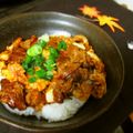 haruku221's cooksnap of when they made 驚愕NO.27トロっと牛肉あんかけ丼兵衛.