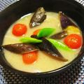 辰夫女子's cooksnap of when they made (減塩) トマトと焼きなすの味噌汁.