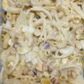 yama_miu's cooksnap of when they made さつまいも×ごまマカロニサラダ.