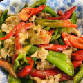 chihal's cooksnap of when they made ししとう消費☆ししとうと豚肉の味噌炒め.
