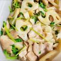 ＊キーツニャン＊'s cooksnap of when they made めんつゆで簡単☆れんこんと豚肉の甘酢炒め.