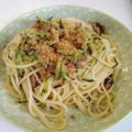 risuチャマ☆'s cooksnap of when they made 簡単☆混ぜるだけサンマの蒲焼缶詰パスタ.