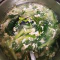 そーちゃんb's cooksnap of when they made チンゲン菜とたまごの温スープ♪.