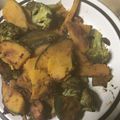 食べまくり's cooksnap of when they made ブロッコリーとかぼちゃの酒蒸し.
