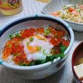 2児ママ's cooksnap of when they made 簡単☆贅沢ねぎとろ丼☆.