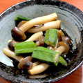 クック28T5YO☆'s cooksnap of when they made ☆簡単副菜♪オクラとしめじの和え物☆.