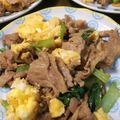 ☆まるゆこ☆'s cooksnap of when they made ✤豚肉toきのこto卵のオイマヨ炒め✤.