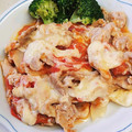 mamico_ole's cooksnap of when they made 豚肉とじゃがいもとトマトのチーズ焼き.