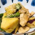hiro_aya's cooksnap of when they made さつま芋と鶏肉の甘酢炒め.